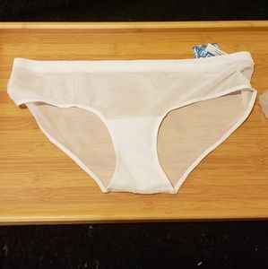 FREE PEOPLE Intimately Mesh Underwear Ivory Small